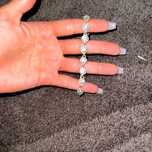 Silver Diamond Bracelete